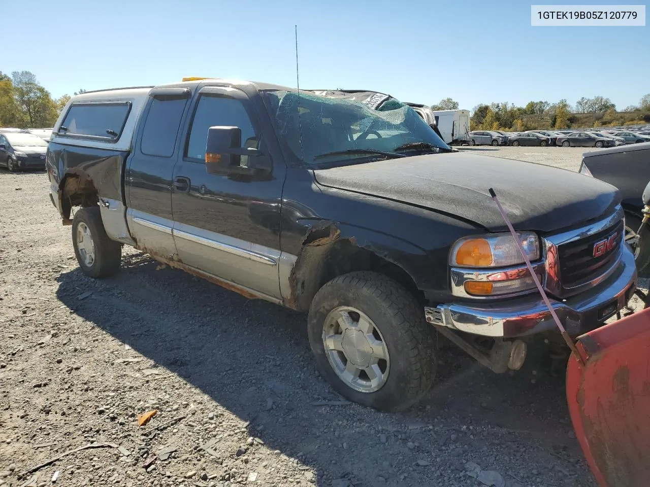 2005 GMC New Sierra K1500 VIN: 1GTEK19B05Z120779 Lot: 75203714