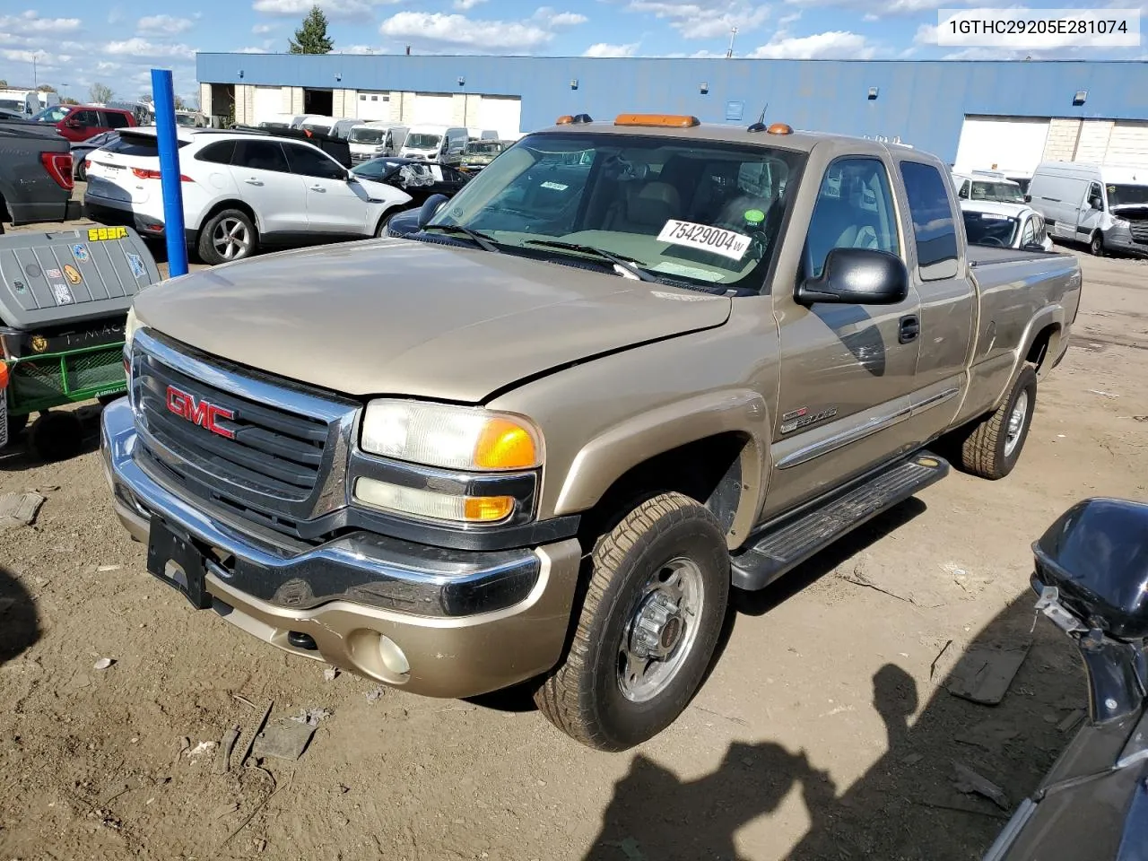 2005 GMC Sierra C2500 Heavy Duty VIN: 1GTHC29205E281074 Lot: 75429004