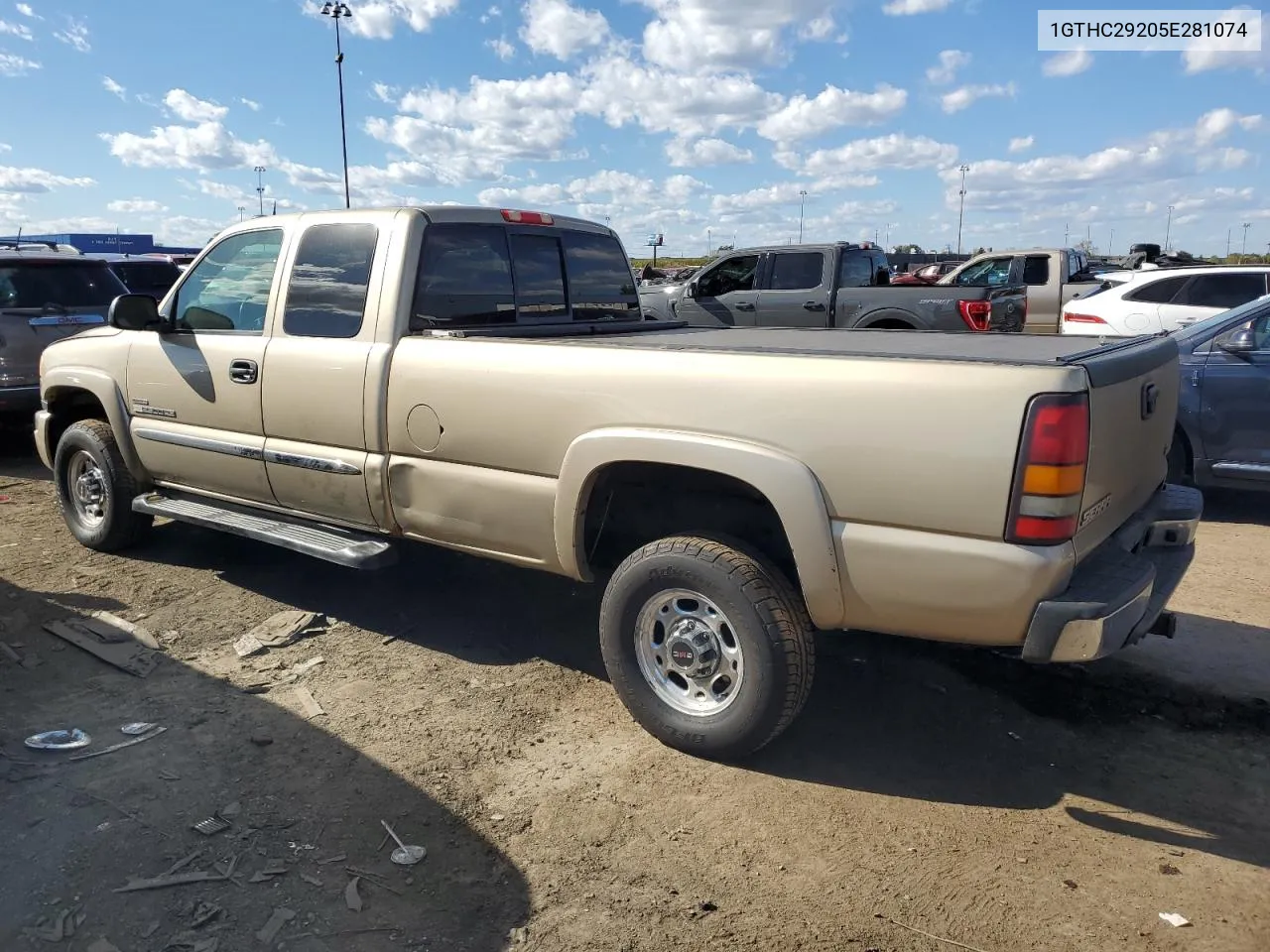 2005 GMC Sierra C2500 Heavy Duty VIN: 1GTHC29205E281074 Lot: 75429004