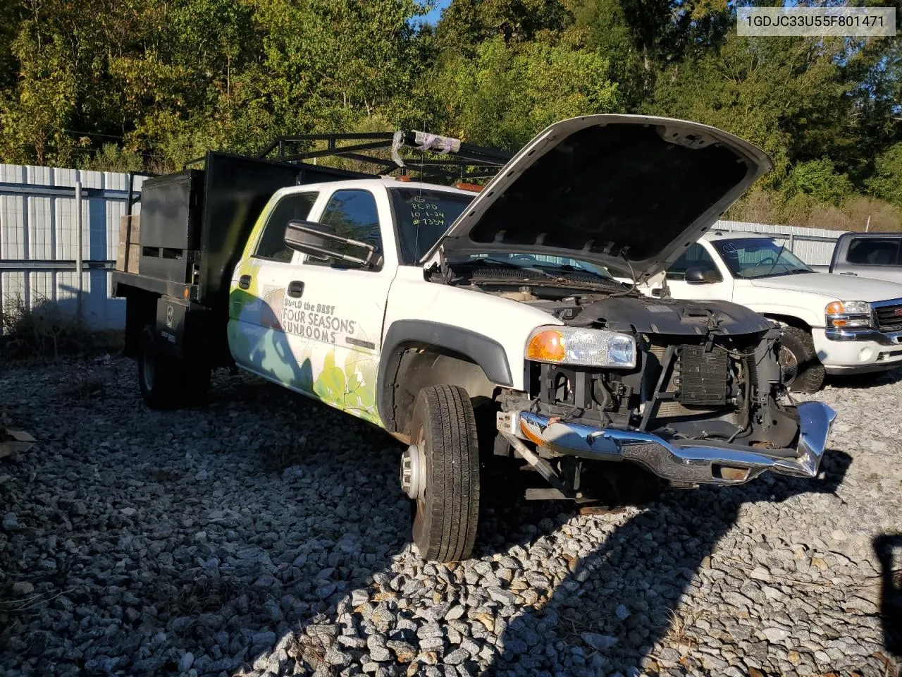 2005 GMC New Sierra C3500 VIN: 1GDJC33U55F801471 Lot: 75588694