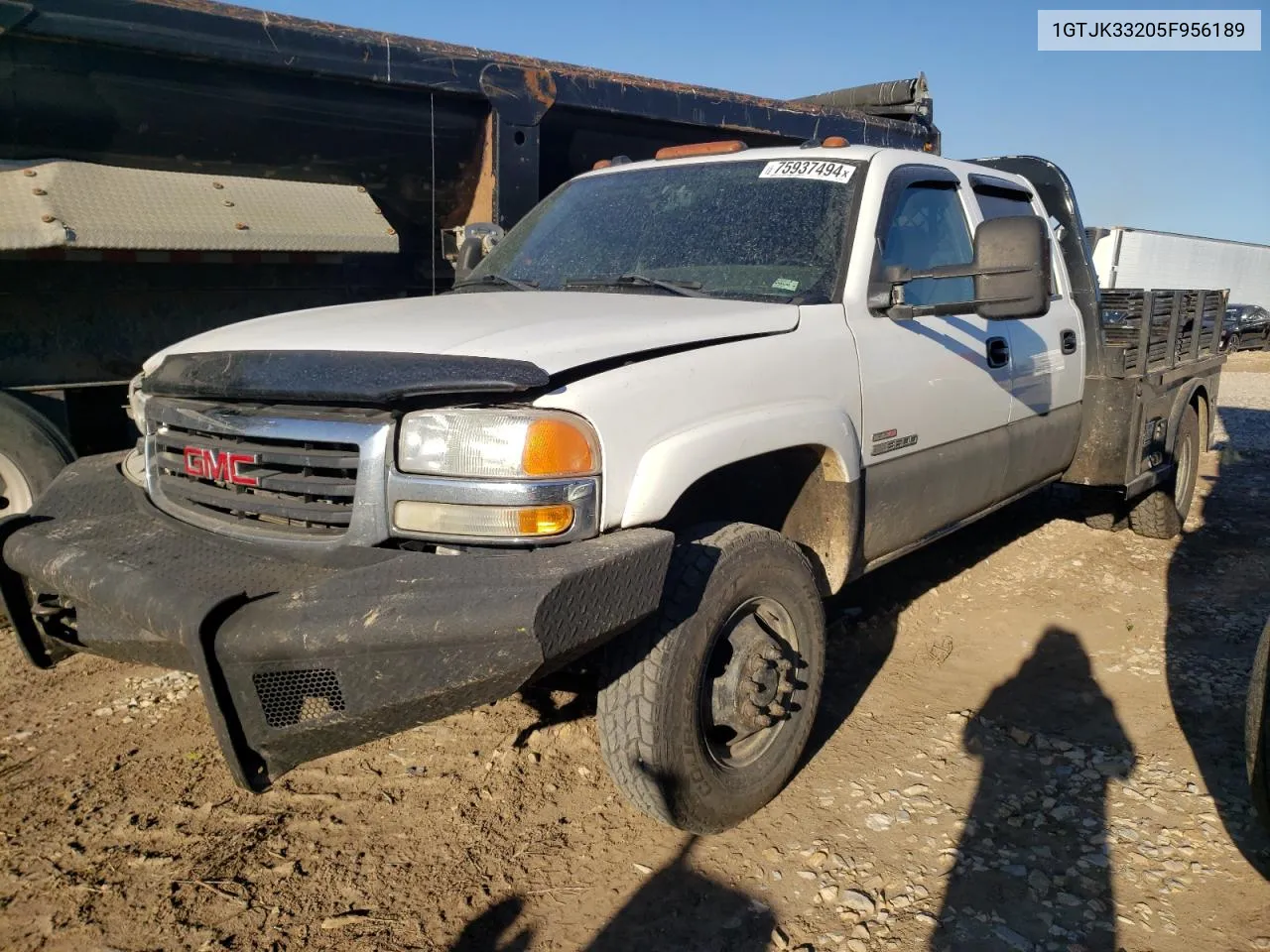 2005 GMC New Sierra K3500 VIN: 1GTJK33205F956189 Lot: 75937494