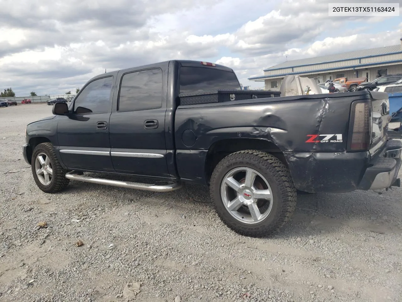 2005 GMC New Sierra K1500 VIN: 2GTEK13TX51163424 Lot: 76293814