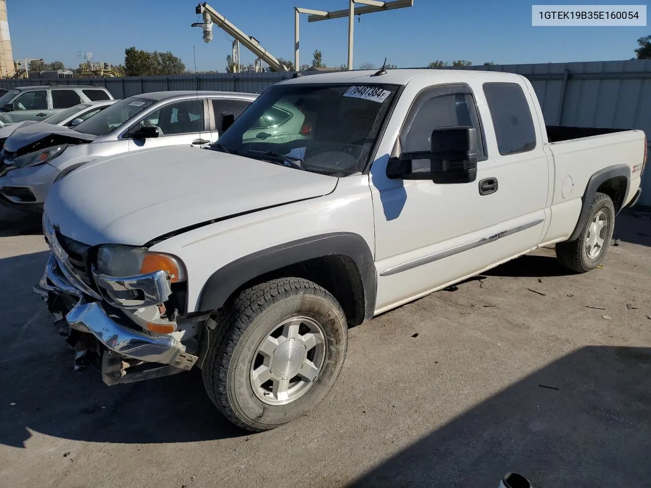 2005 GMC New Sierra K1500 VIN: 1GTEK19B35E160054 Lot: 76487384