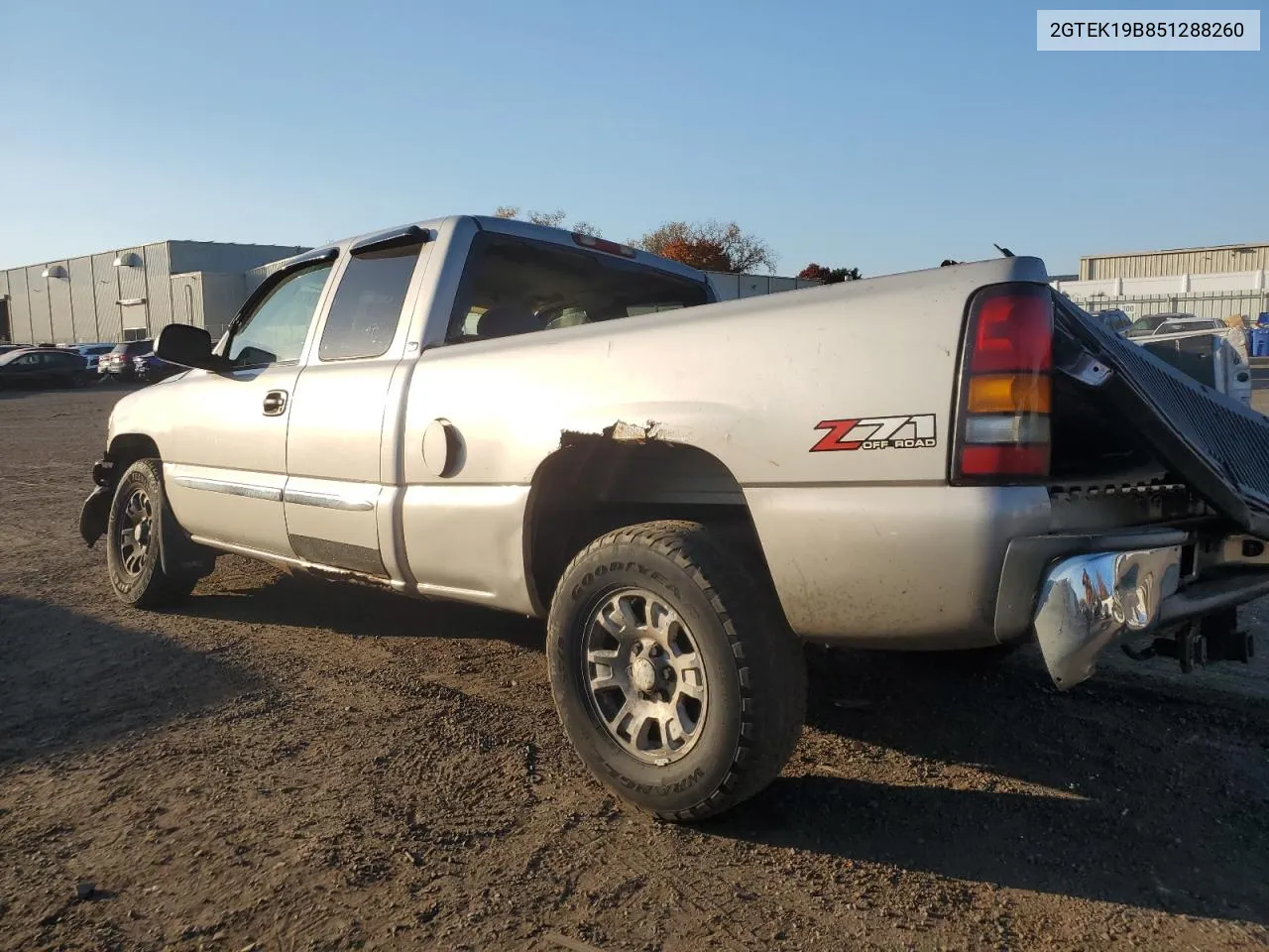 2005 GMC New Sierra K1500 VIN: 2GTEK19B851288260 Lot: 77025374