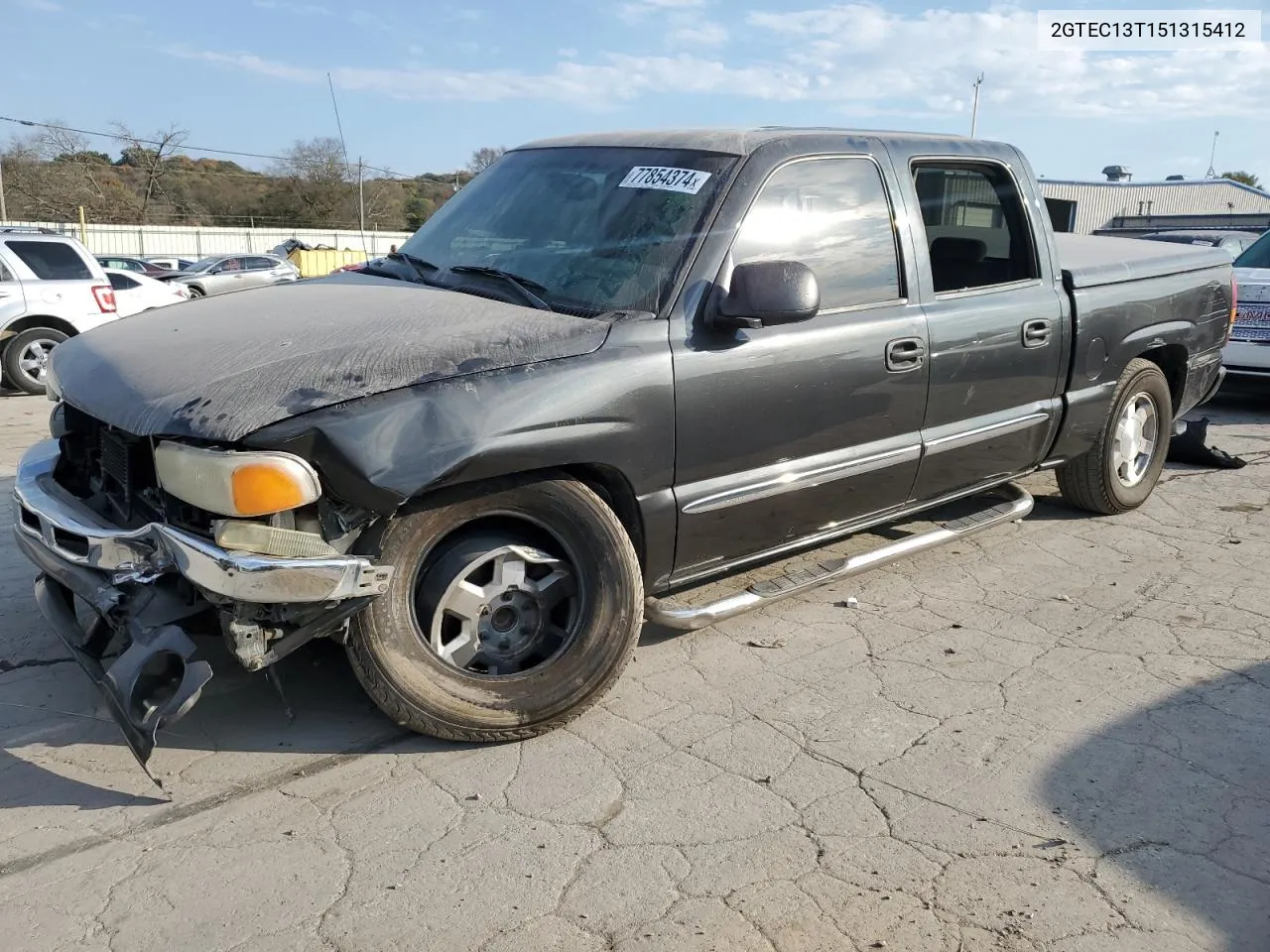 2005 GMC New Sierra C1500 VIN: 2GTEC13T151315412 Lot: 77854374