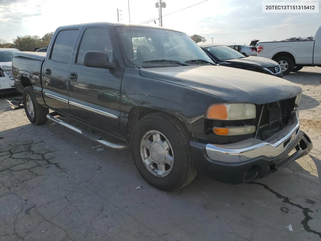 2005 GMC New Sierra C1500 VIN: 2GTEC13T151315412 Lot: 77854374