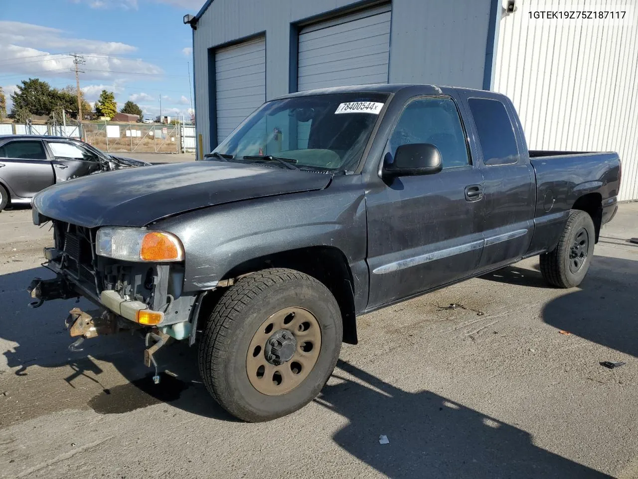 2005 GMC New Sierra K1500 VIN: 1GTEK19Z75Z187117 Lot: 78400544