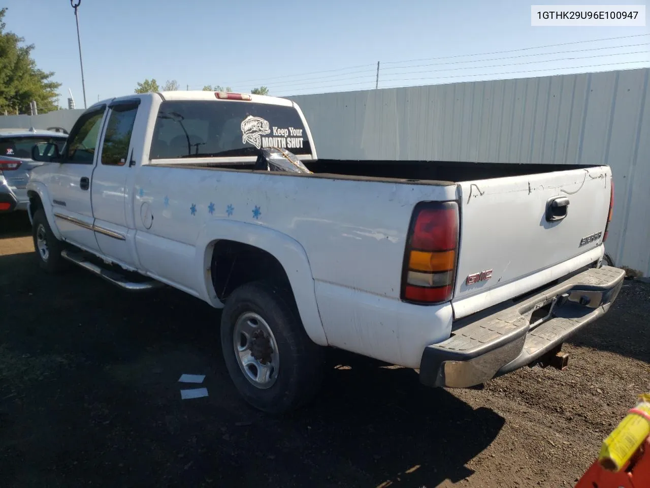 2006 GMC Sierra K2500 Heavy Duty VIN: 1GTHK29U96E100947 Lot: 53897364