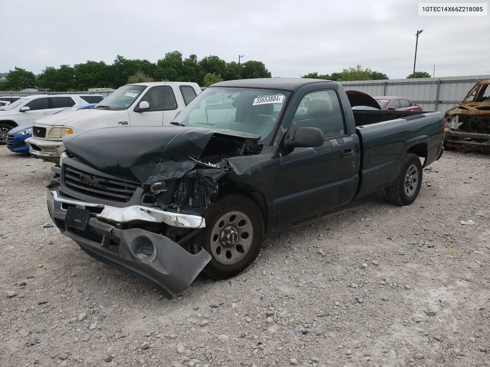 2006 GMC New Sierra C1500 VIN: 1GTEC14X66Z218085 Lot: 55653804