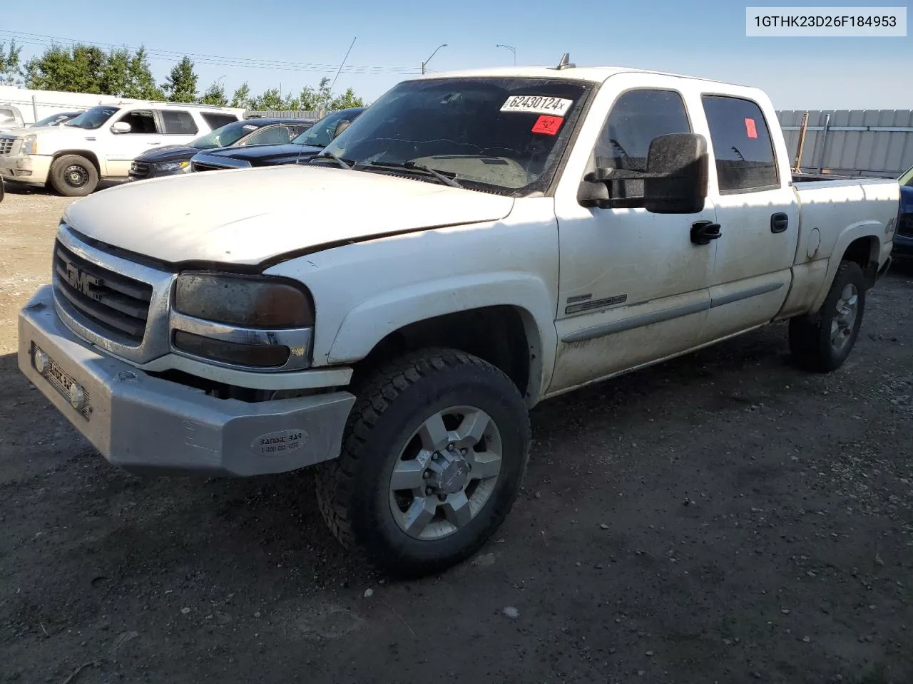 2006 GMC Sierra K2500 Heavy Duty VIN: 1GTHK23D26F184953 Lot: 62430124