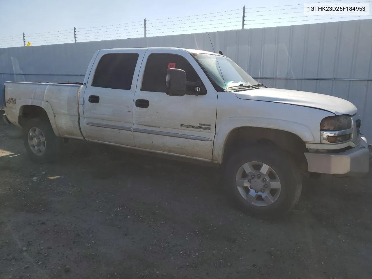 2006 GMC Sierra K2500 Heavy Duty VIN: 1GTHK23D26F184953 Lot: 62430124