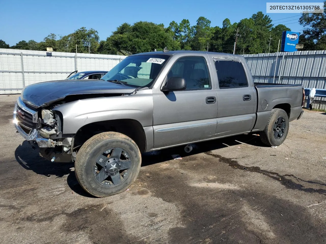 2006 GMC New Sierra C1500 VIN: 2GTEC13Z161305758 Lot: 65726424