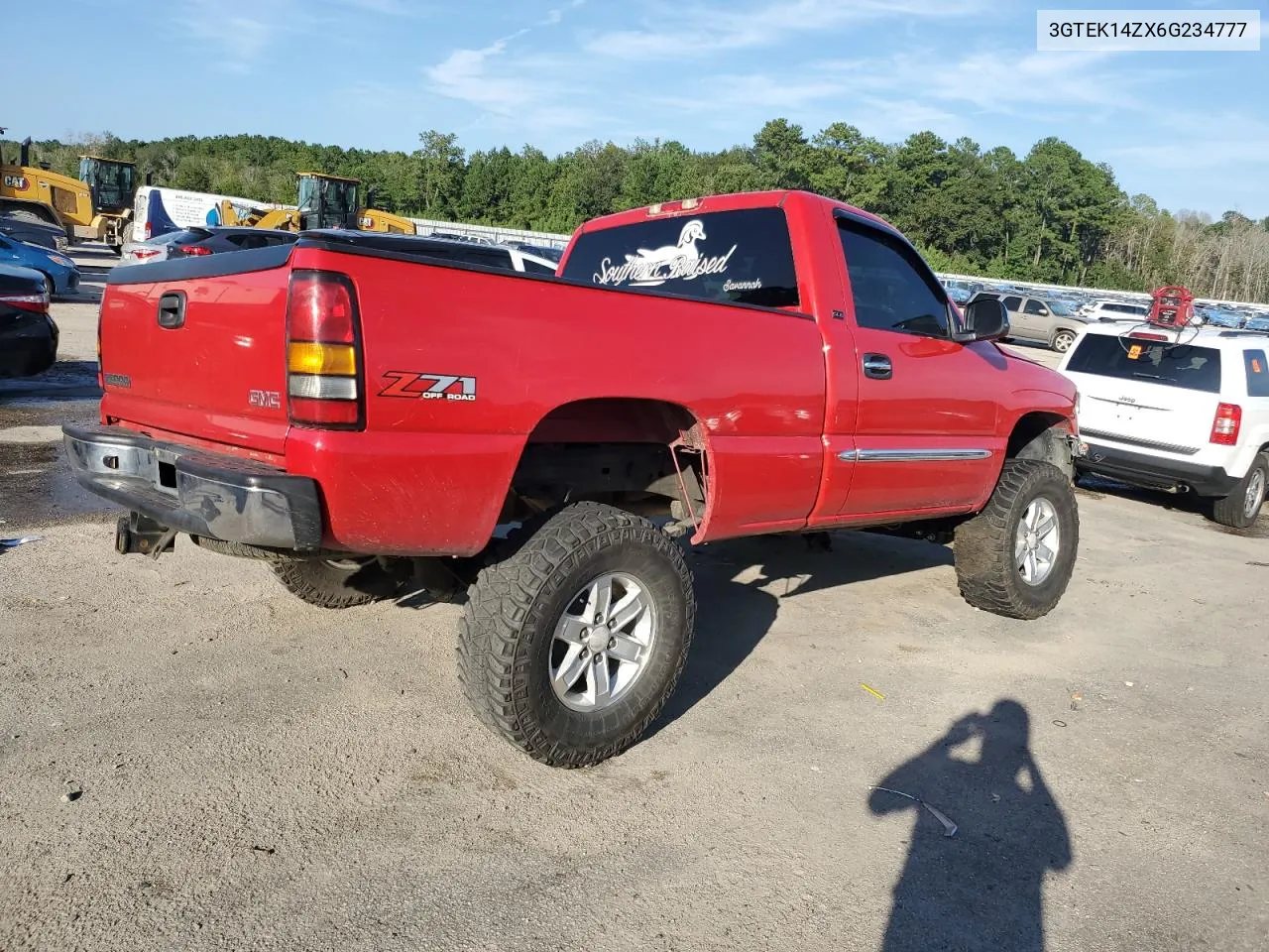 2006 GMC New Sierra K1500 VIN: 3GTEK14ZX6G234777 Lot: 68277734