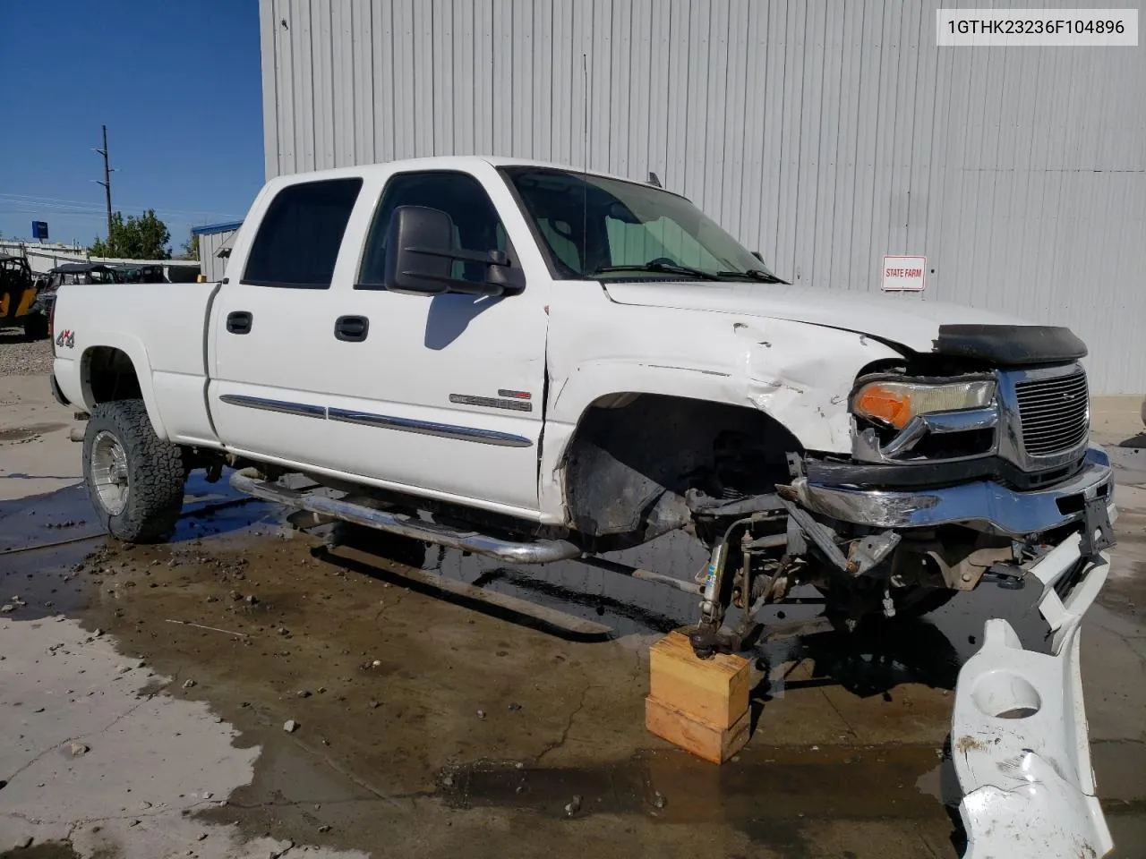 2006 GMC Sierra K2500 Heavy Duty VIN: 1GTHK23236F104896 Lot: 70831064