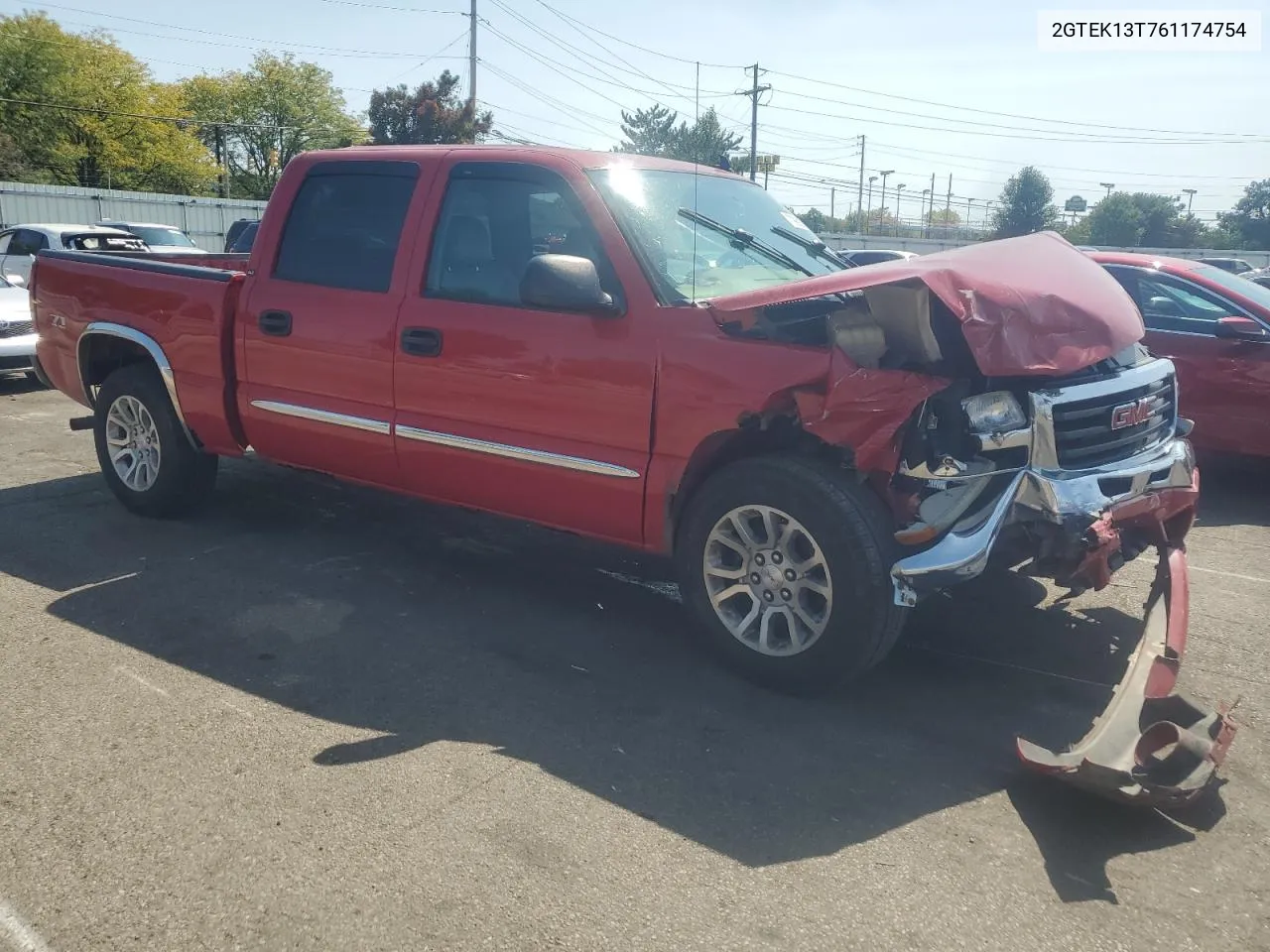 2006 GMC New Sierra K1500 VIN: 2GTEK13T761174754 Lot: 70860354