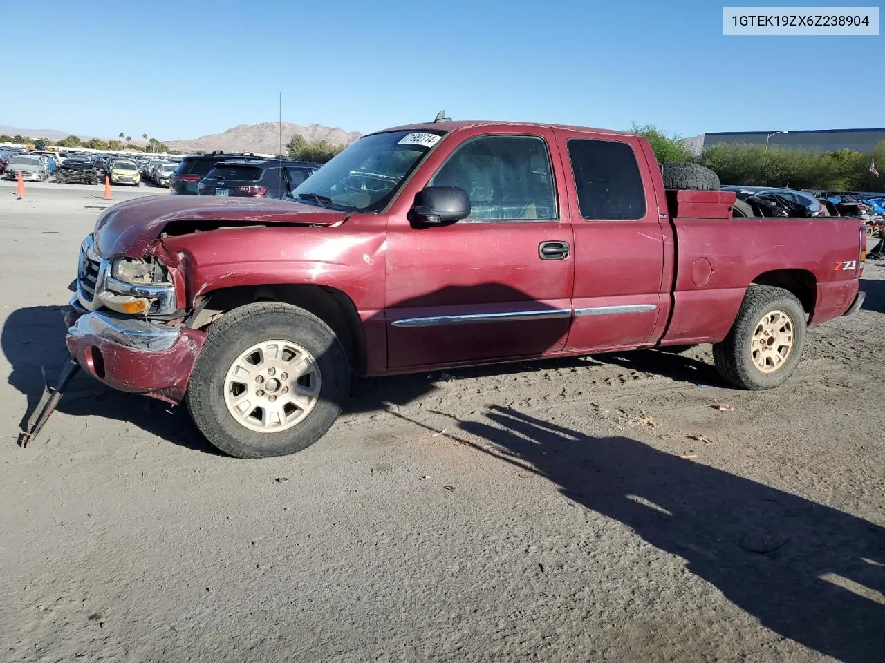 2006 GMC New Sierra K1500 VIN: 1GTEK19ZX6Z238904 Lot: 71982714