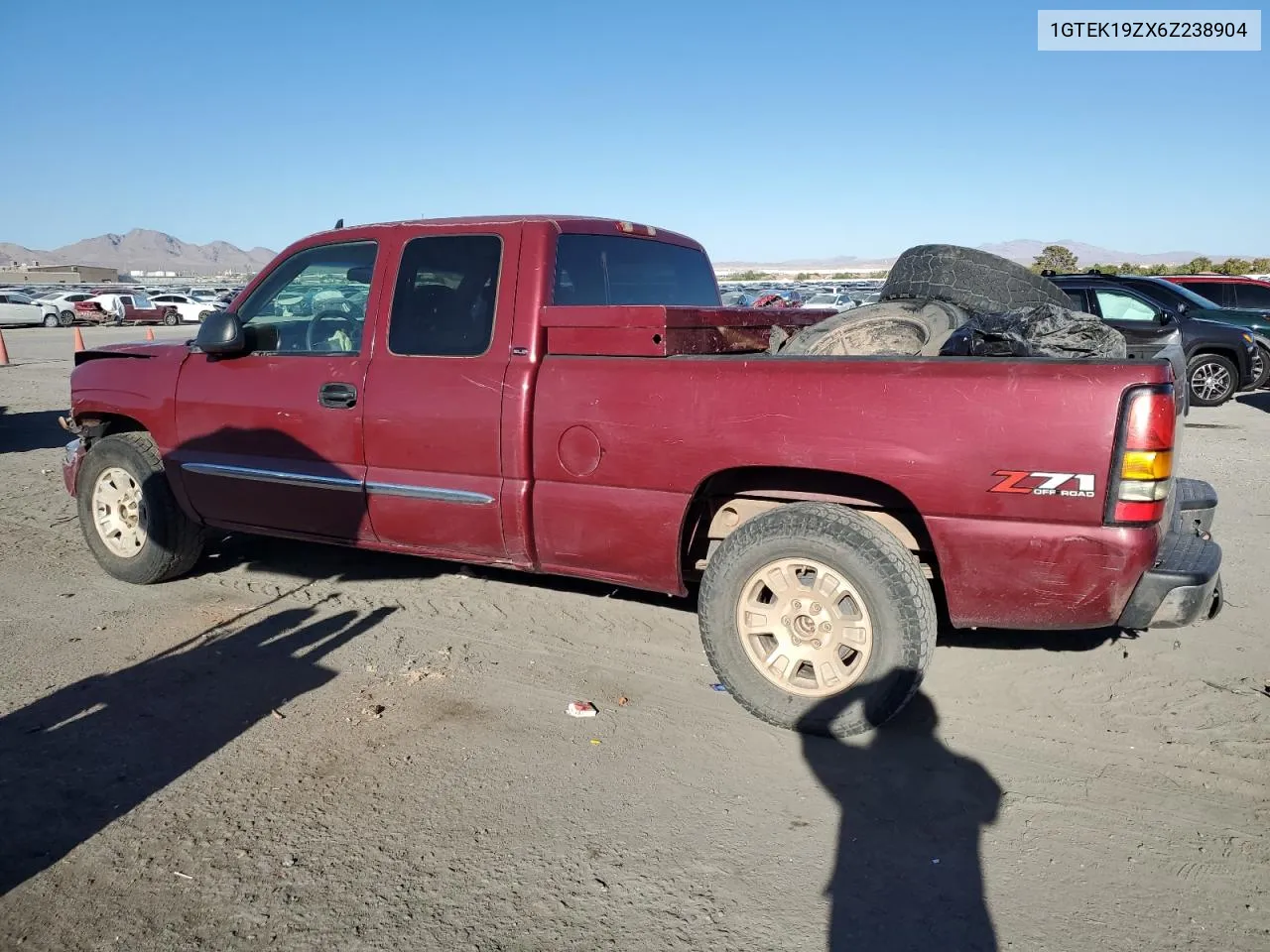 2006 GMC New Sierra K1500 VIN: 1GTEK19ZX6Z238904 Lot: 71982714