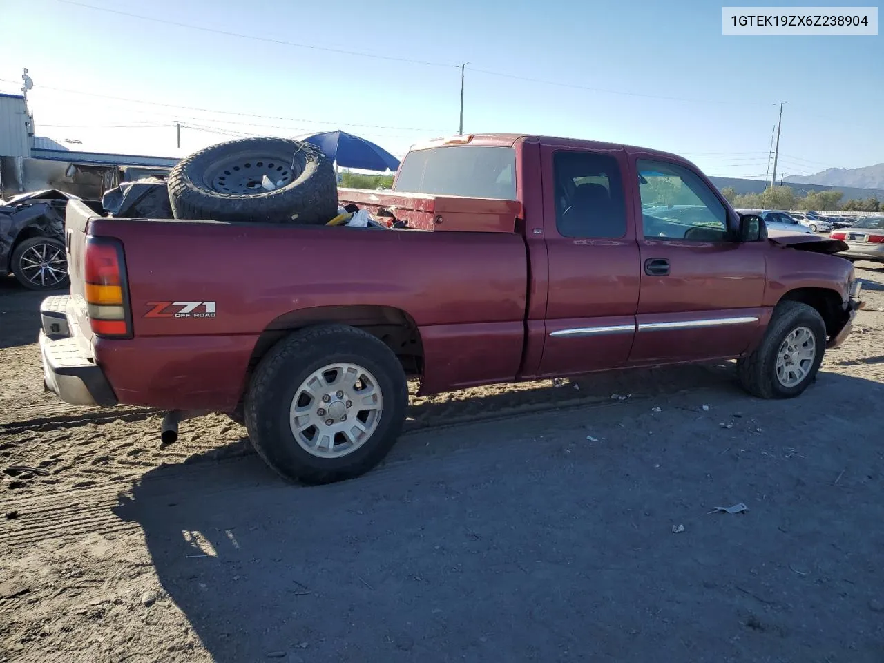 2006 GMC New Sierra K1500 VIN: 1GTEK19ZX6Z238904 Lot: 71982714