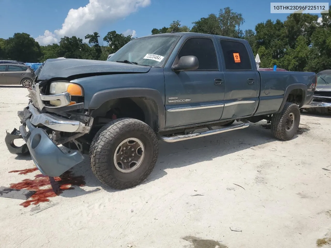 2006 GMC Sierra K2500 Heavy Duty VIN: 1GTHK23D96F225112 Lot: 72020484