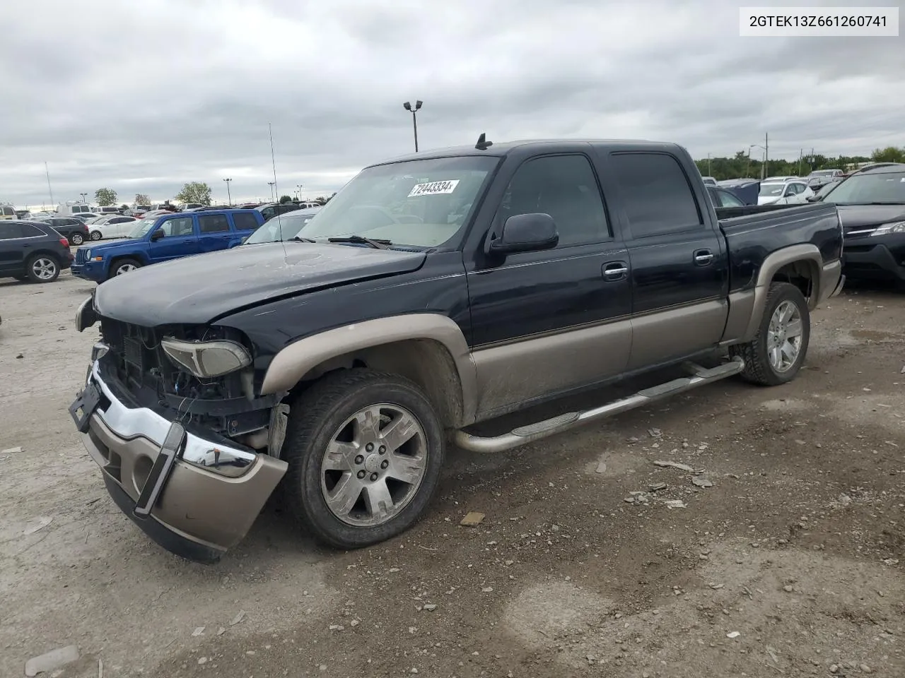 2006 GMC New Sierra K1500 VIN: 2GTEK13Z661260741 Lot: 72443334