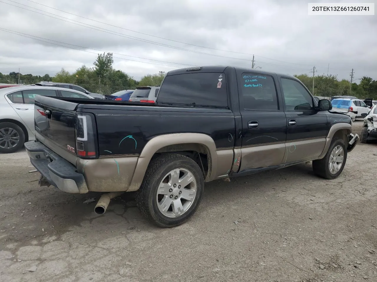 2006 GMC New Sierra K1500 VIN: 2GTEK13Z661260741 Lot: 72443334