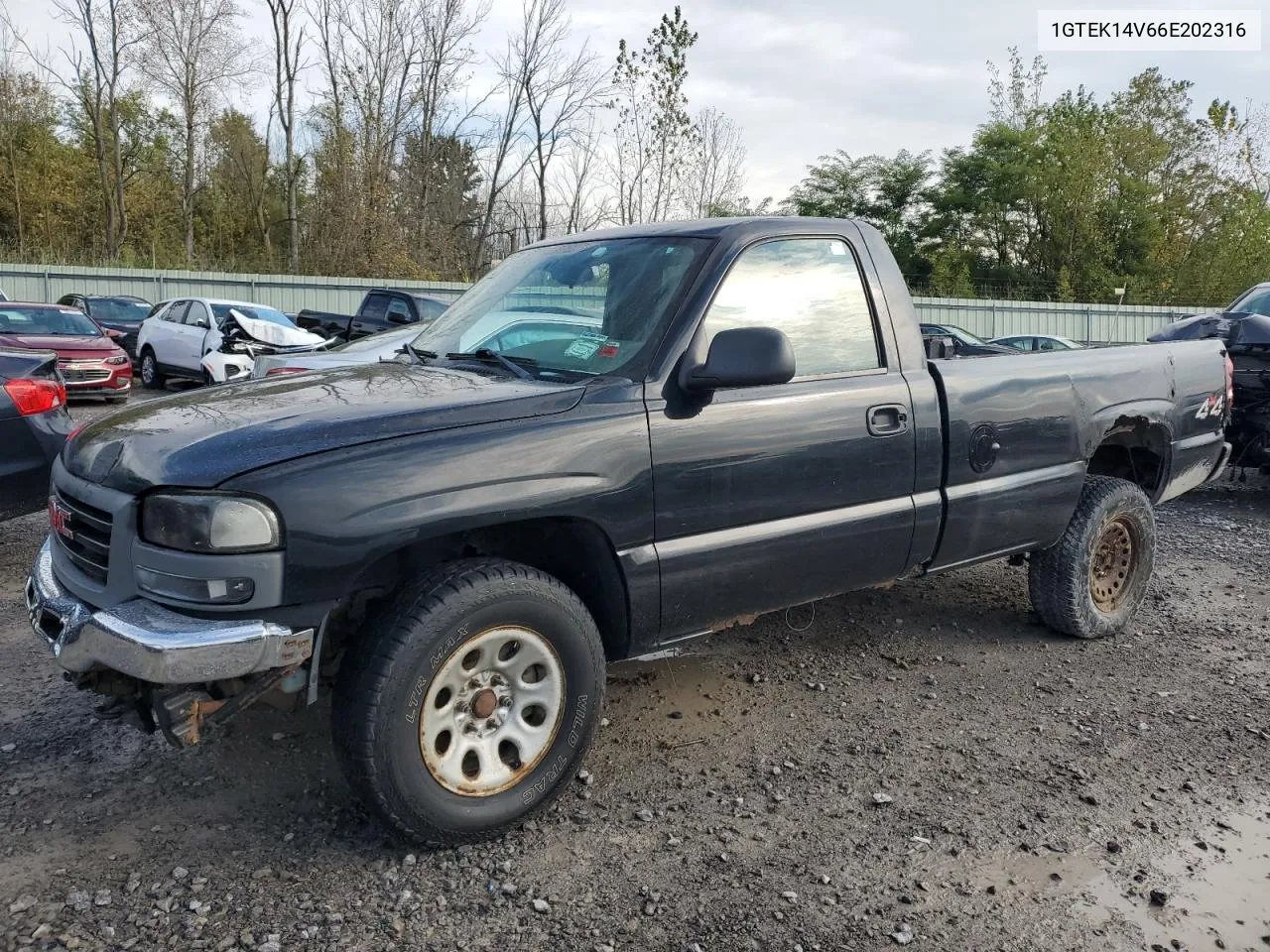 2006 GMC New Sierra K1500 VIN: 1GTEK14V66E202316 Lot: 72832094