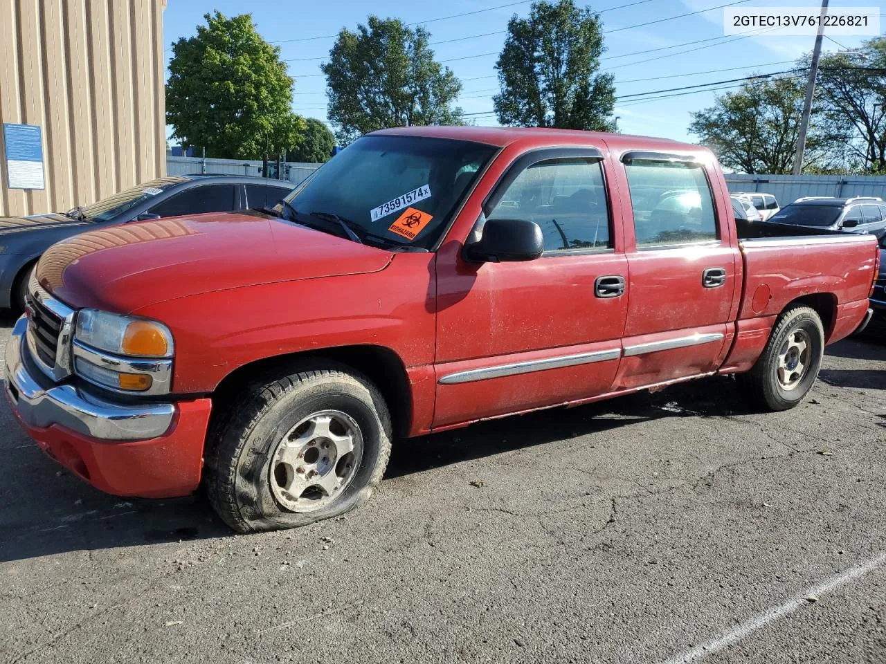 2006 GMC New Sierra C1500 VIN: 2GTEC13V761226821 Lot: 73591574