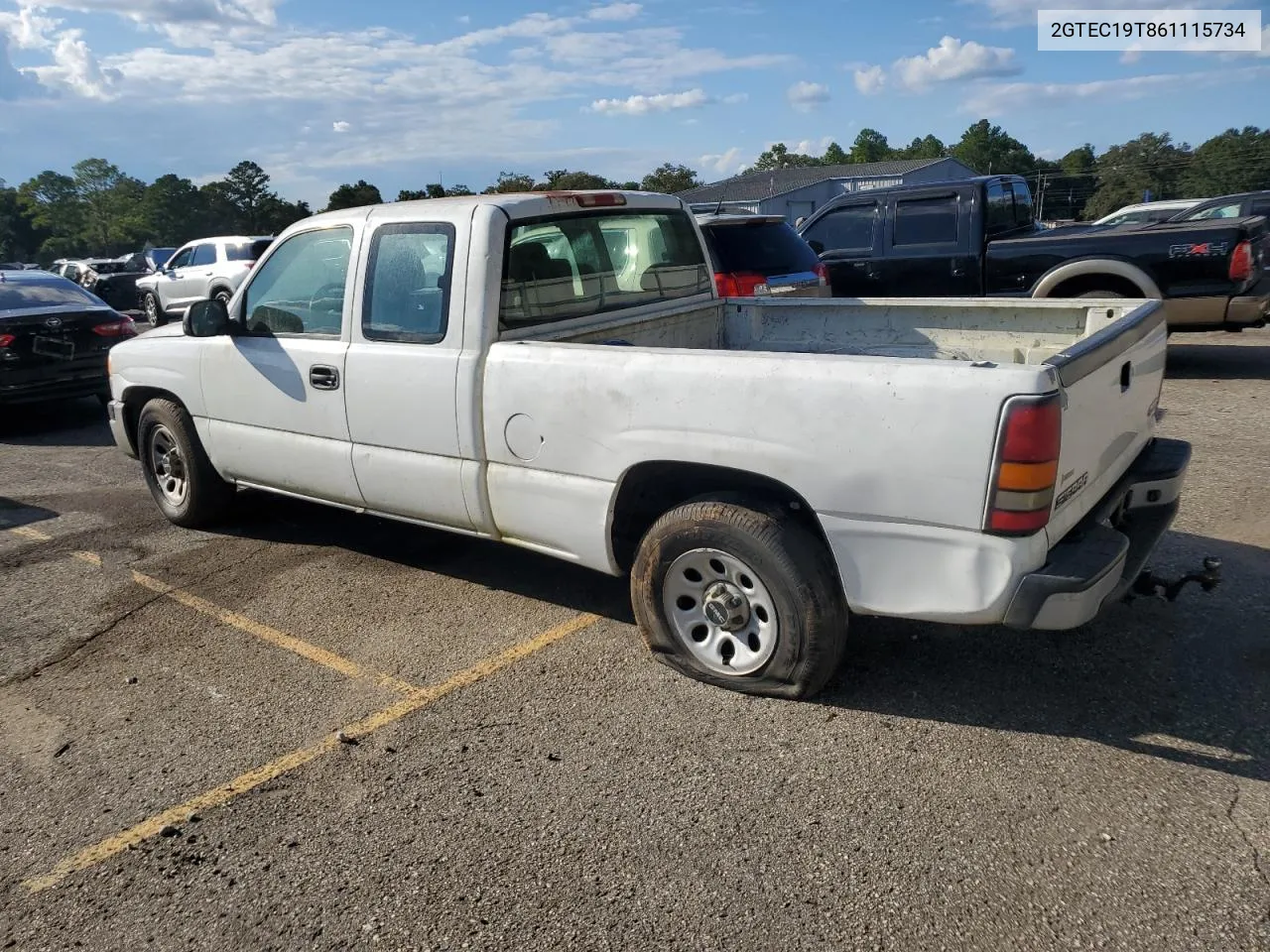 2006 GMC New Sierra C1500 VIN: 2GTEC19T861115734 Lot: 73998804