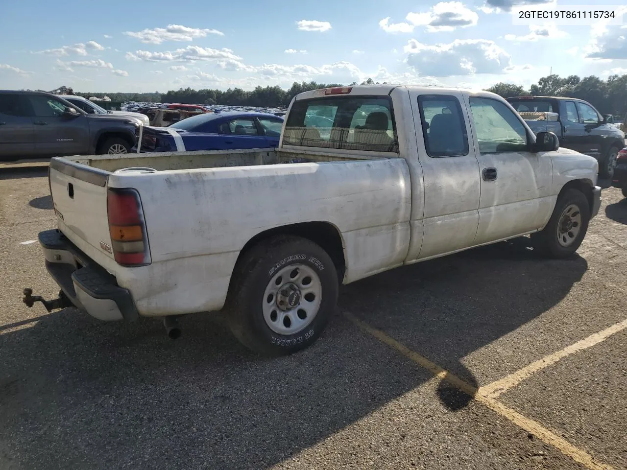 2006 GMC New Sierra C1500 VIN: 2GTEC19T861115734 Lot: 73998804