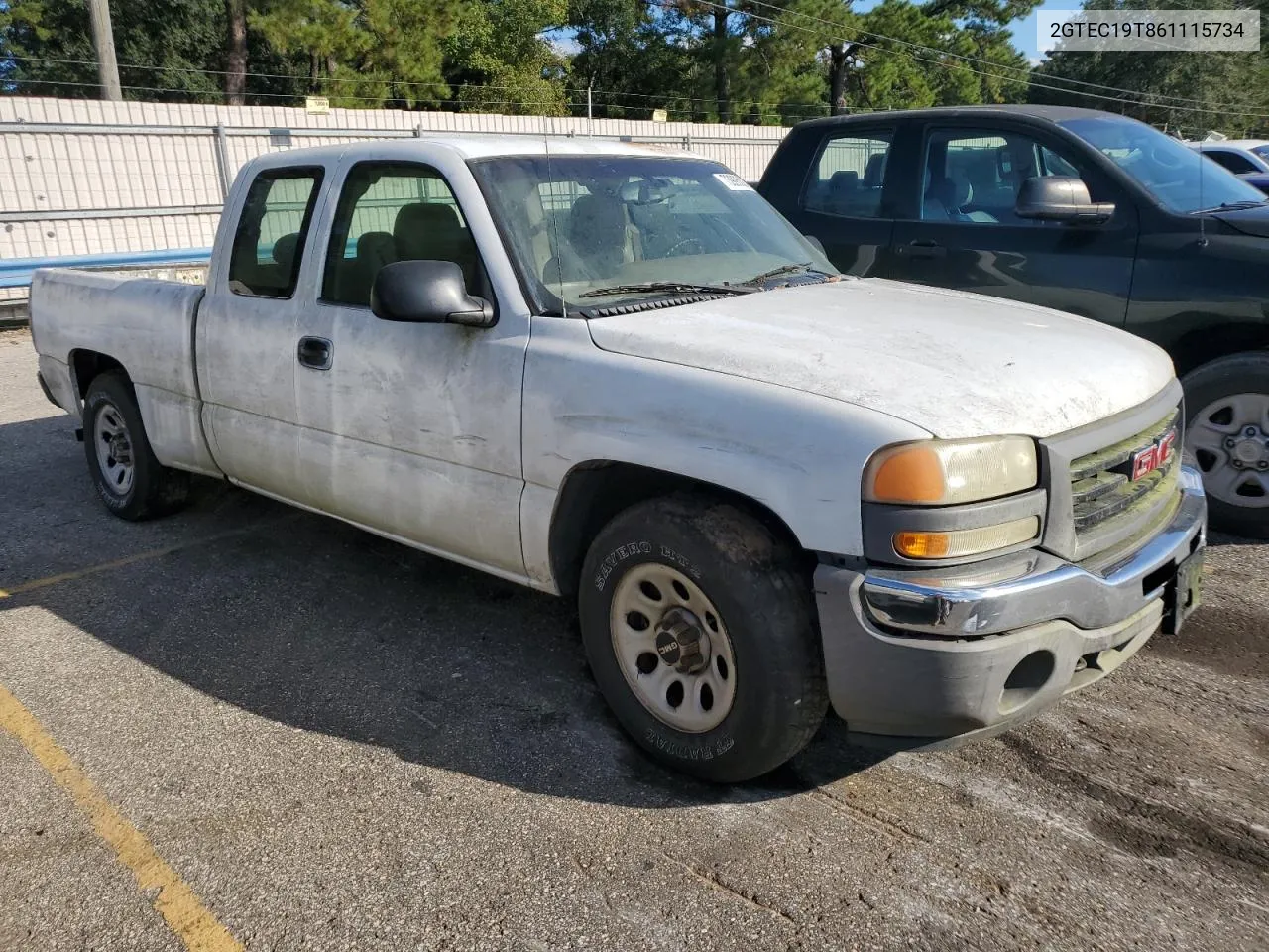 2006 GMC New Sierra C1500 VIN: 2GTEC19T861115734 Lot: 73998804