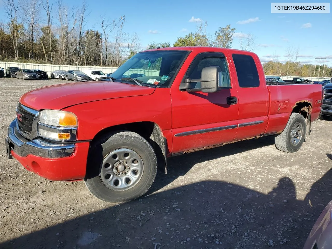 2006 GMC New Sierra K1500 VIN: 1GTEK19B46Z294680 Lot: 74038334