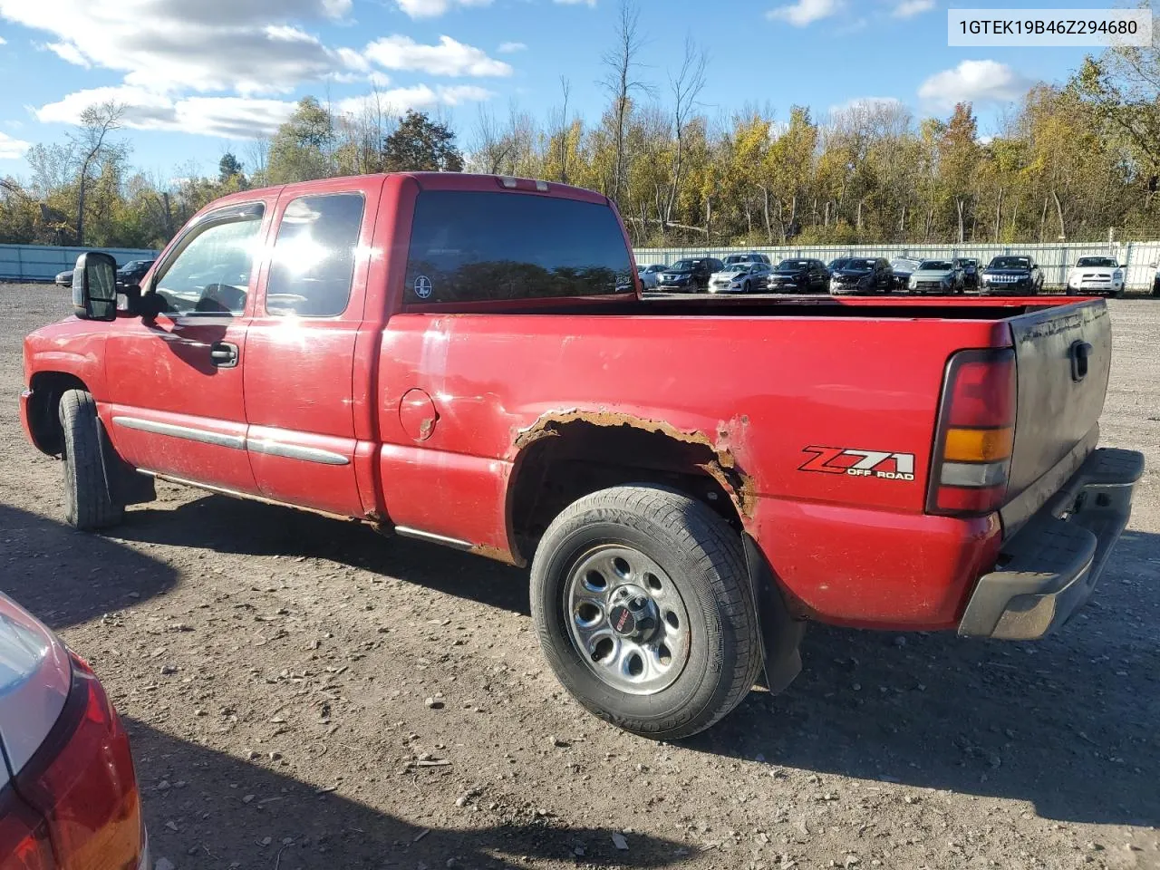 2006 GMC New Sierra K1500 VIN: 1GTEK19B46Z294680 Lot: 74038334