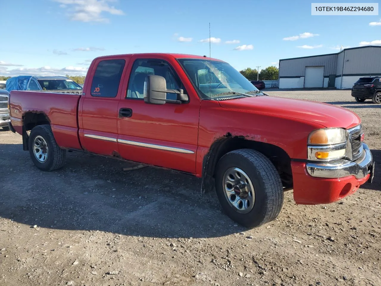 2006 GMC New Sierra K1500 VIN: 1GTEK19B46Z294680 Lot: 74038334