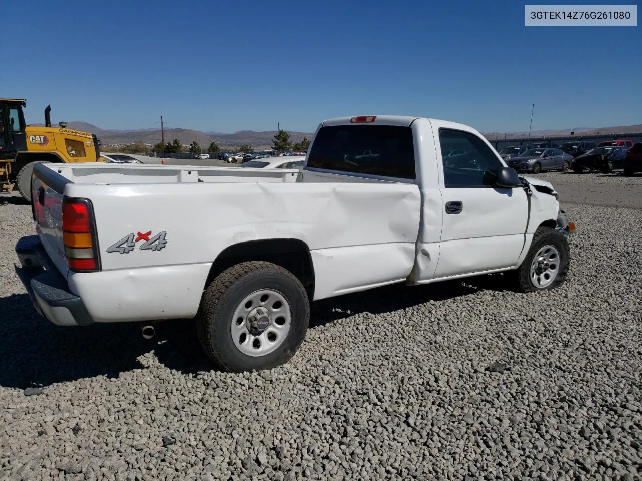 2006 GMC New Sierra K1500 VIN: 3GTEK14Z76G261080 Lot: 74313944