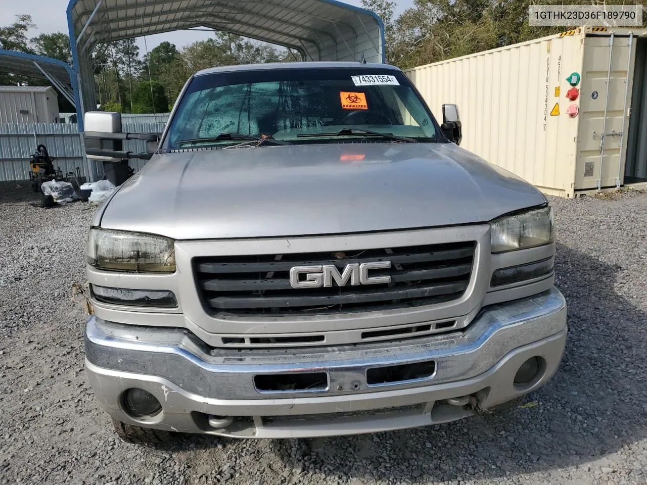 2006 GMC Sierra K2500 Heavy Duty VIN: 1GTHK23D36F189790 Lot: 74331554