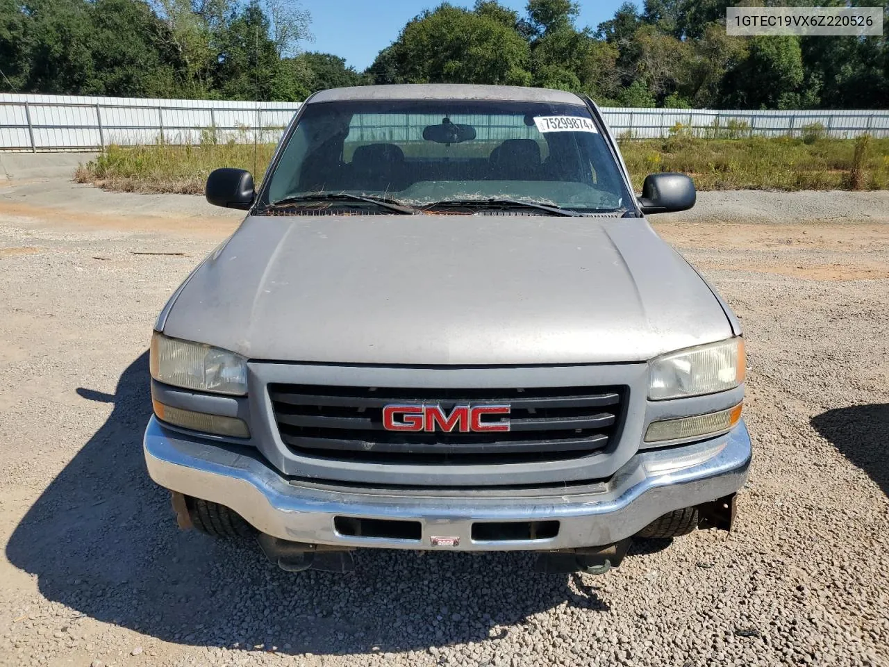 2006 GMC New Sierra C1500 VIN: 1GTEC19VX6Z220526 Lot: 75299874