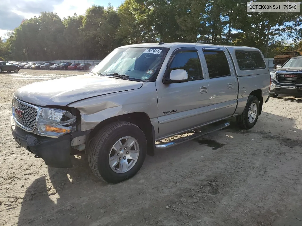 2006 GMC Sierra K1500 Denali VIN: 2GTEK63N561179546 Lot: 75612644