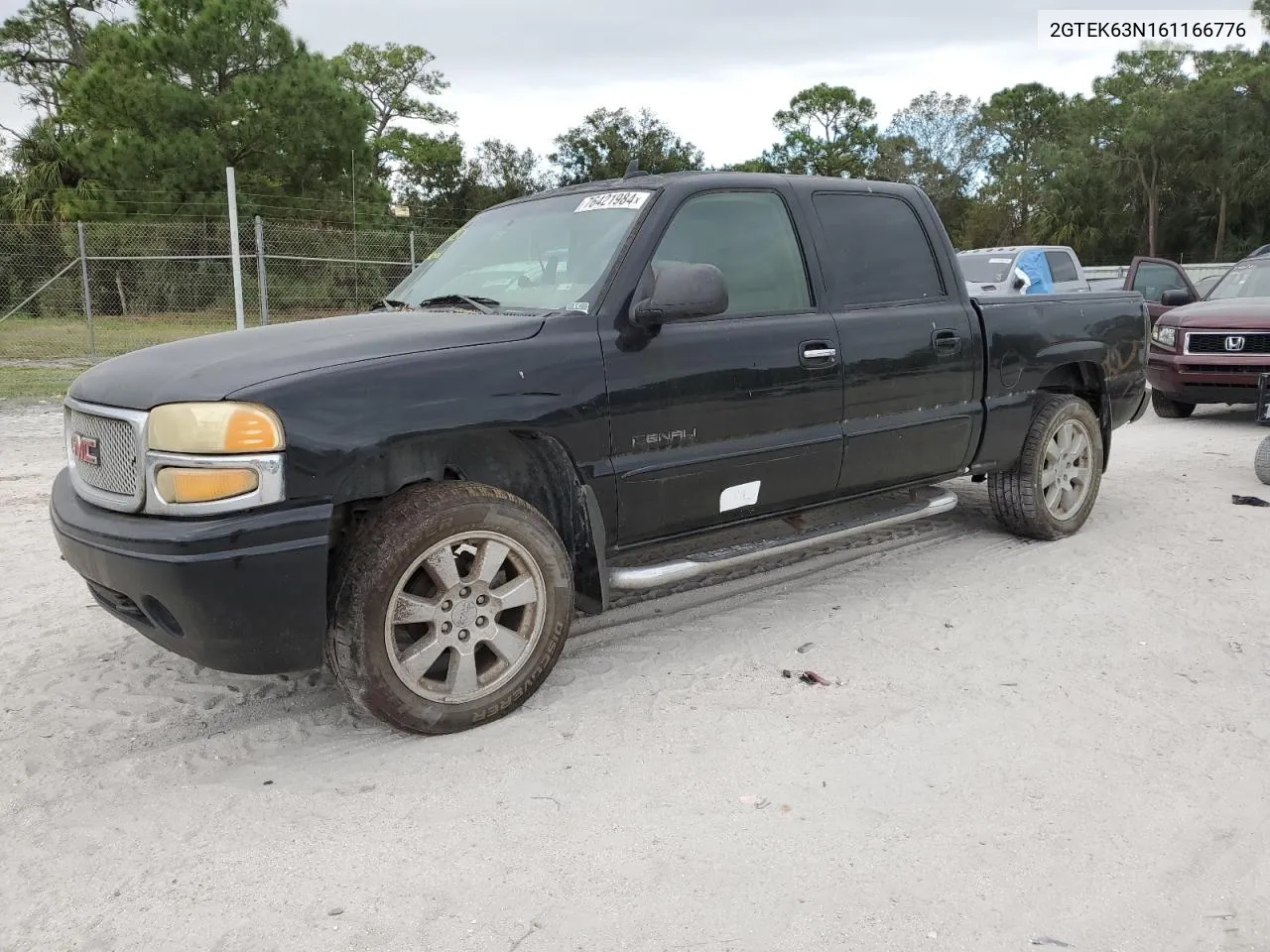 2006 GMC Sierra K1500 Denali VIN: 2GTEK63N161166776 Lot: 76421984