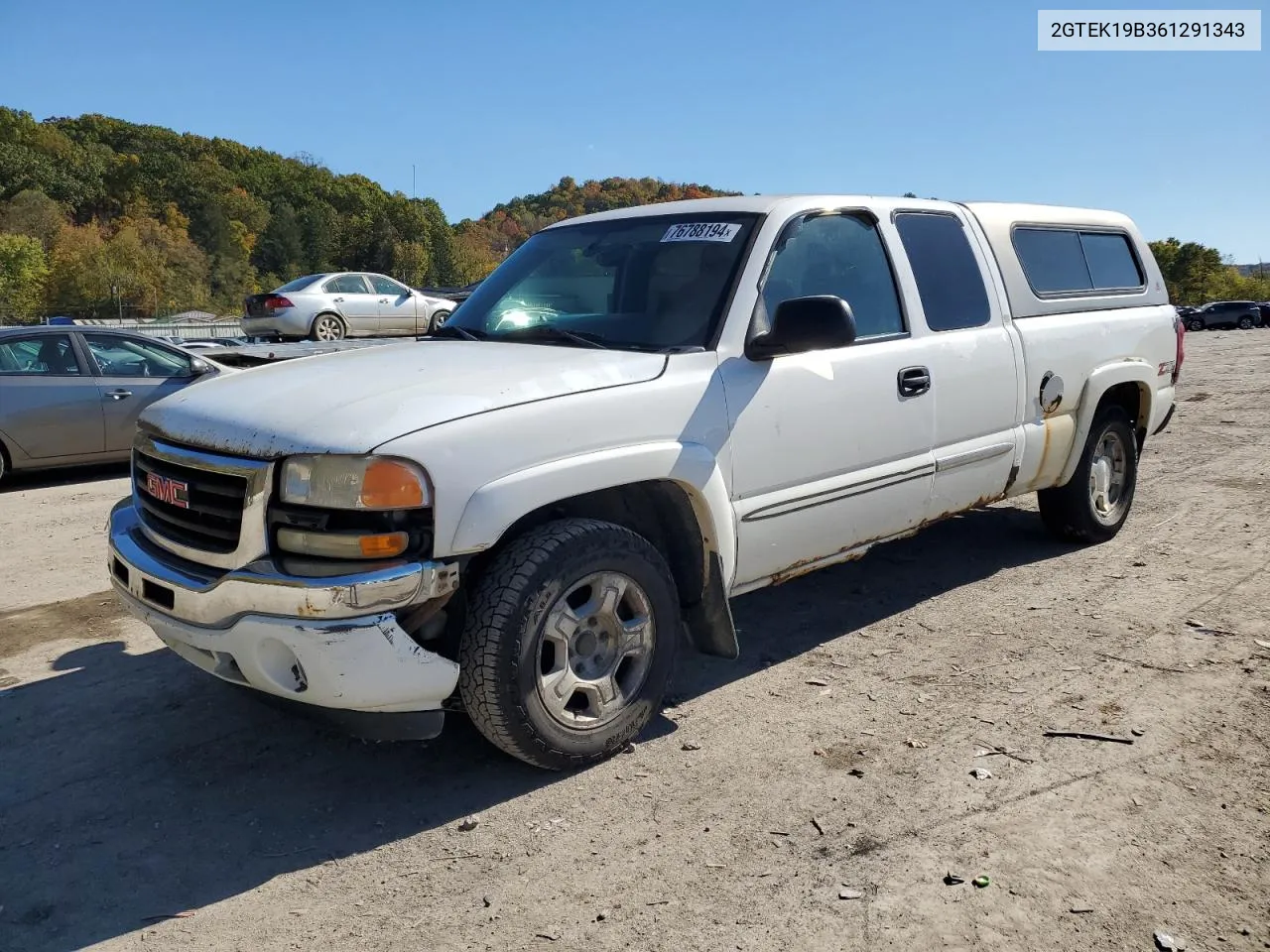 2006 GMC New Sierra K1500 VIN: 2GTEK19B361291343 Lot: 76788194