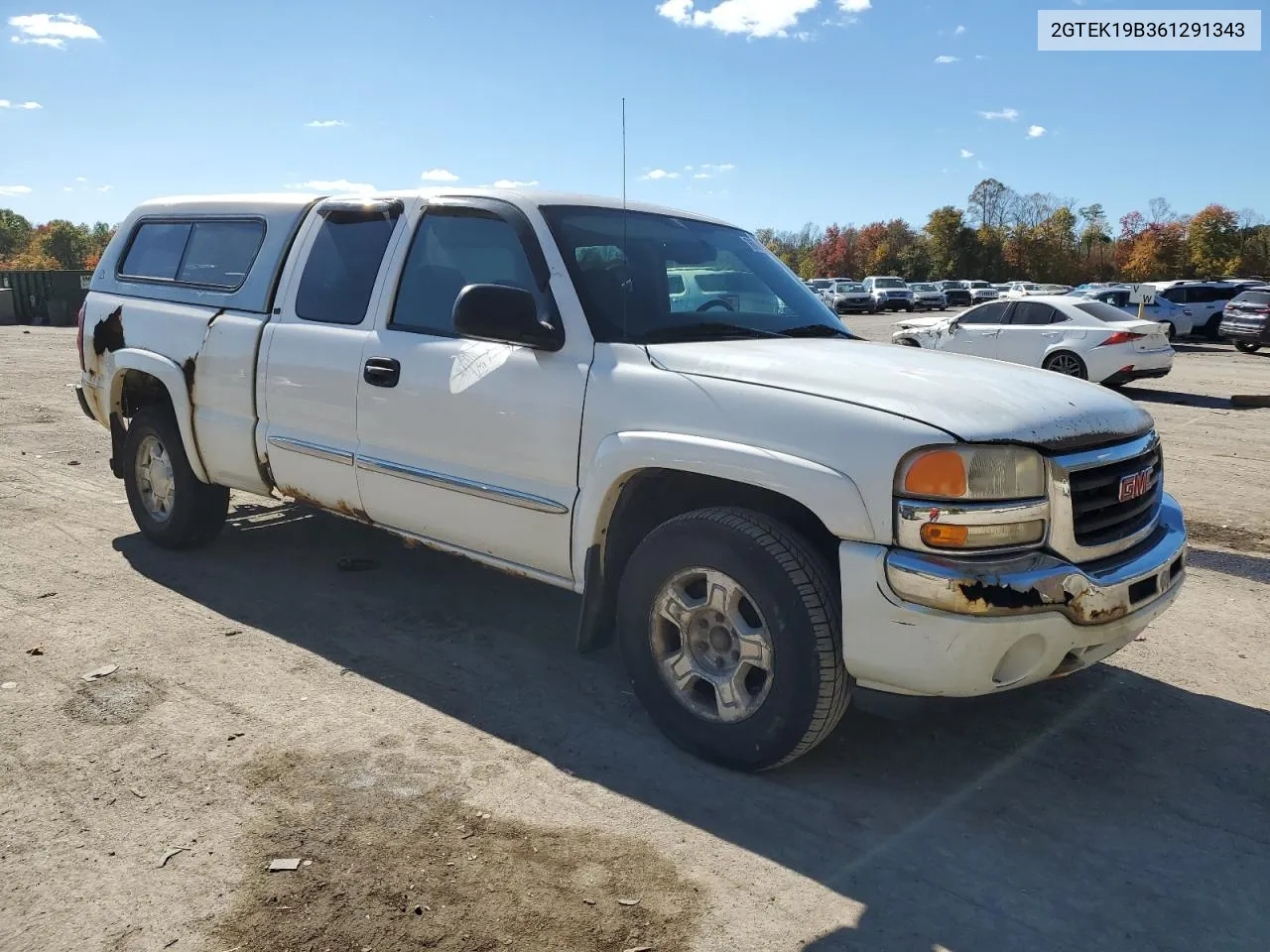 2006 GMC New Sierra K1500 VIN: 2GTEK19B361291343 Lot: 76788194