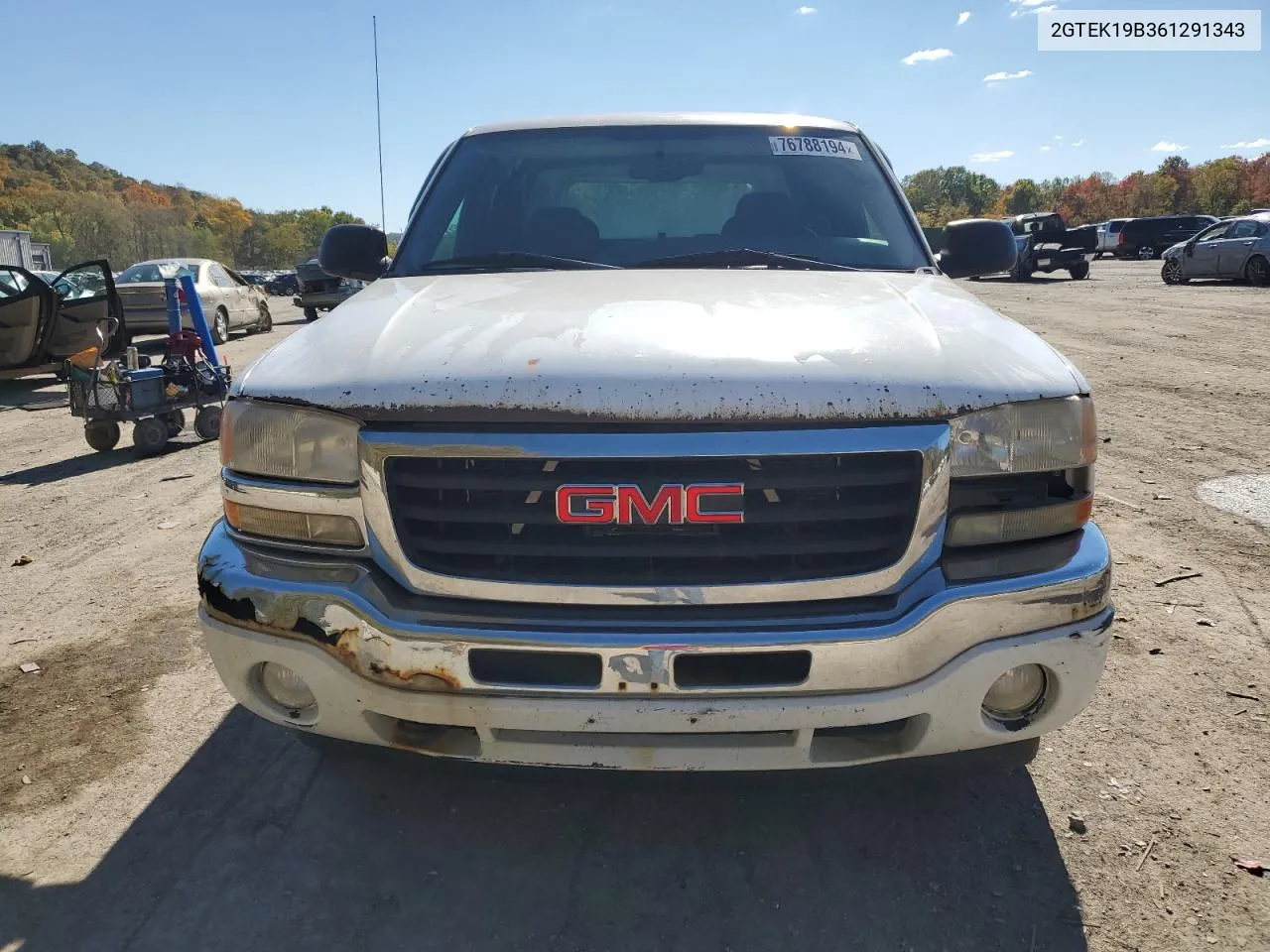 2006 GMC New Sierra K1500 VIN: 2GTEK19B361291343 Lot: 76788194