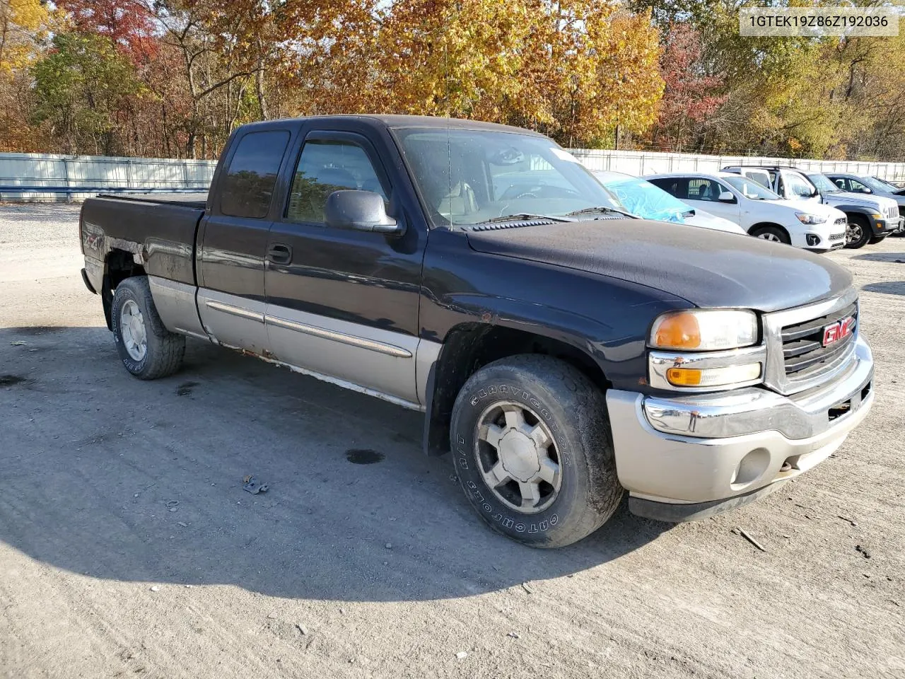 2006 GMC New Sierra K1500 VIN: 1GTEK19Z86Z192036 Lot: 77214134