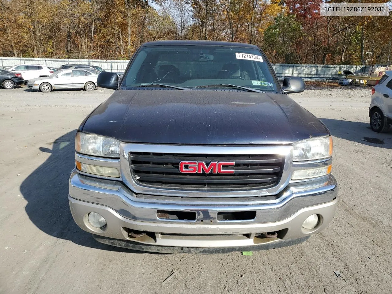 2006 GMC New Sierra K1500 VIN: 1GTEK19Z86Z192036 Lot: 77214134