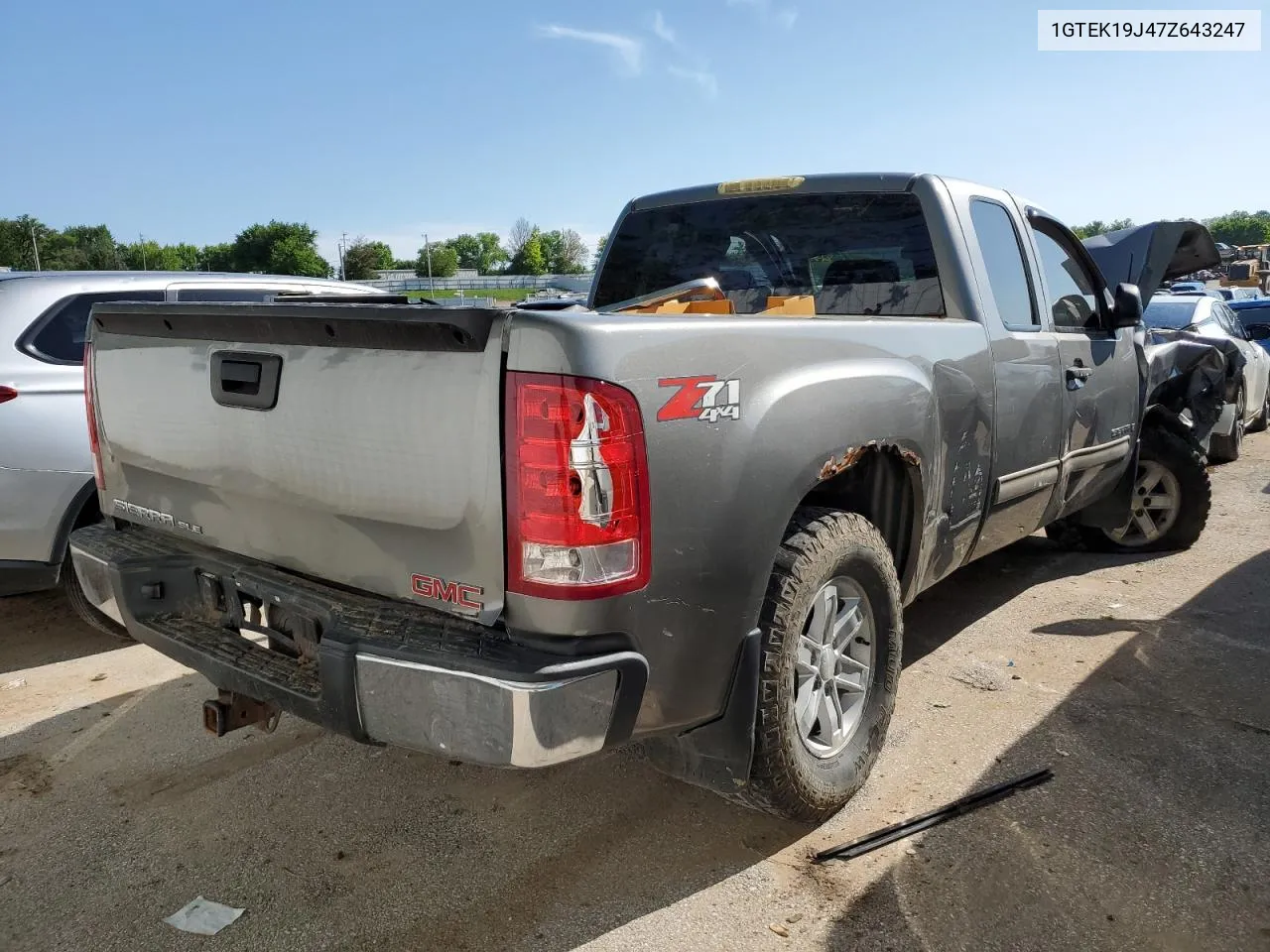 2007 GMC New Sierra K1500 VIN: 1GTEK19J47Z643247 Lot: 52683304