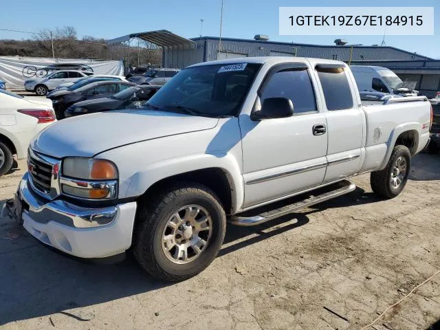 2007 GMC New Sierra K1500 Classic VIN: 1GTEK19Z67E184915 Lot: 60410574