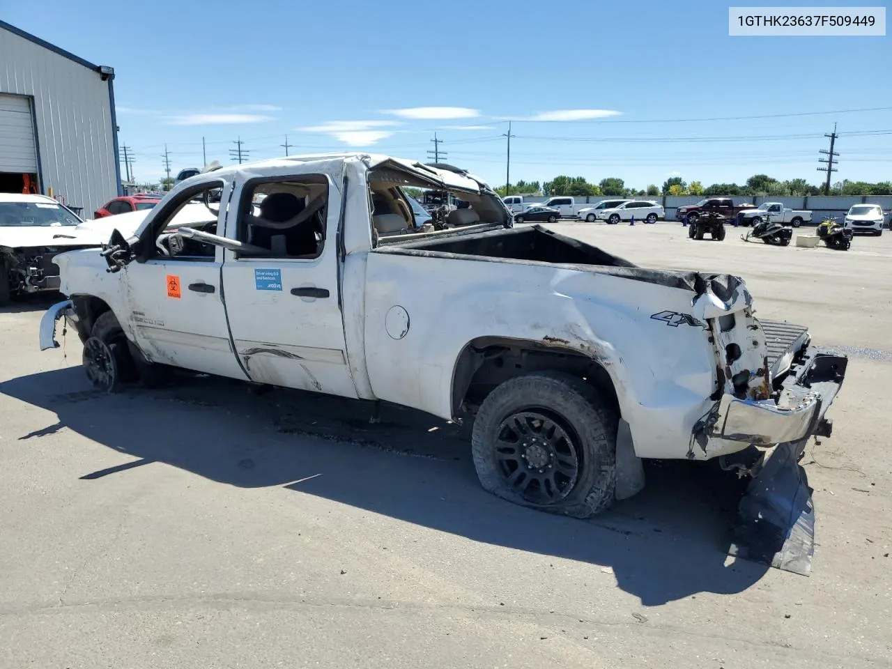 2007 GMC Sierra K2500 Heavy Duty VIN: 1GTHK23637F509449 Lot: 61063564