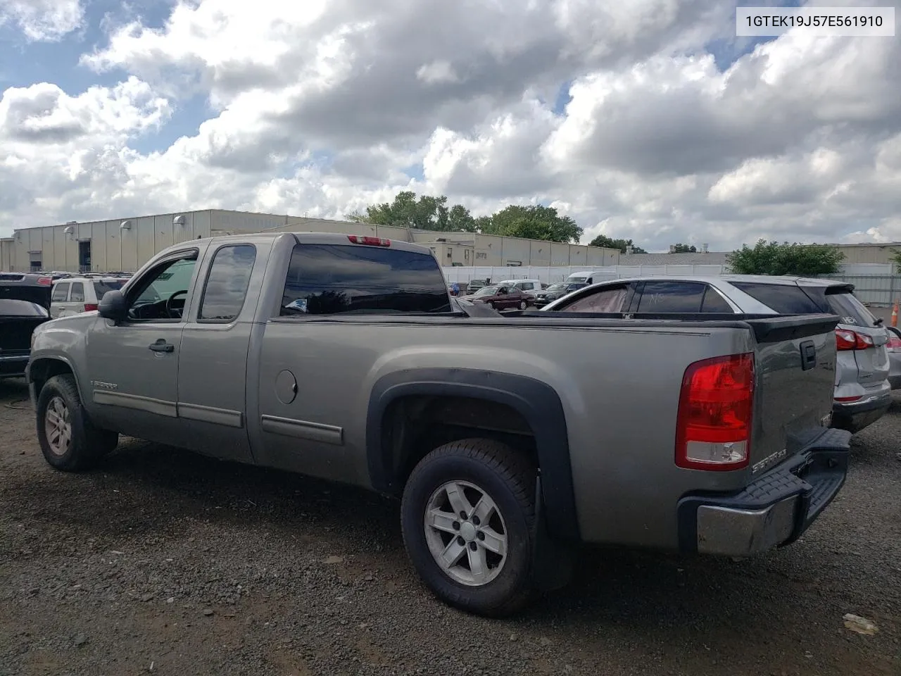 2007 GMC New Sierra K1500 VIN: 1GTEK19J57E561910 Lot: 62225234