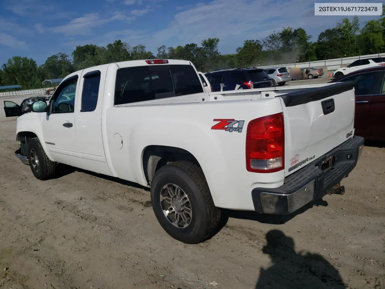 2007 GMC New Sierra K1500 VIN: 2GTEK19J671723478 Lot: 64381104