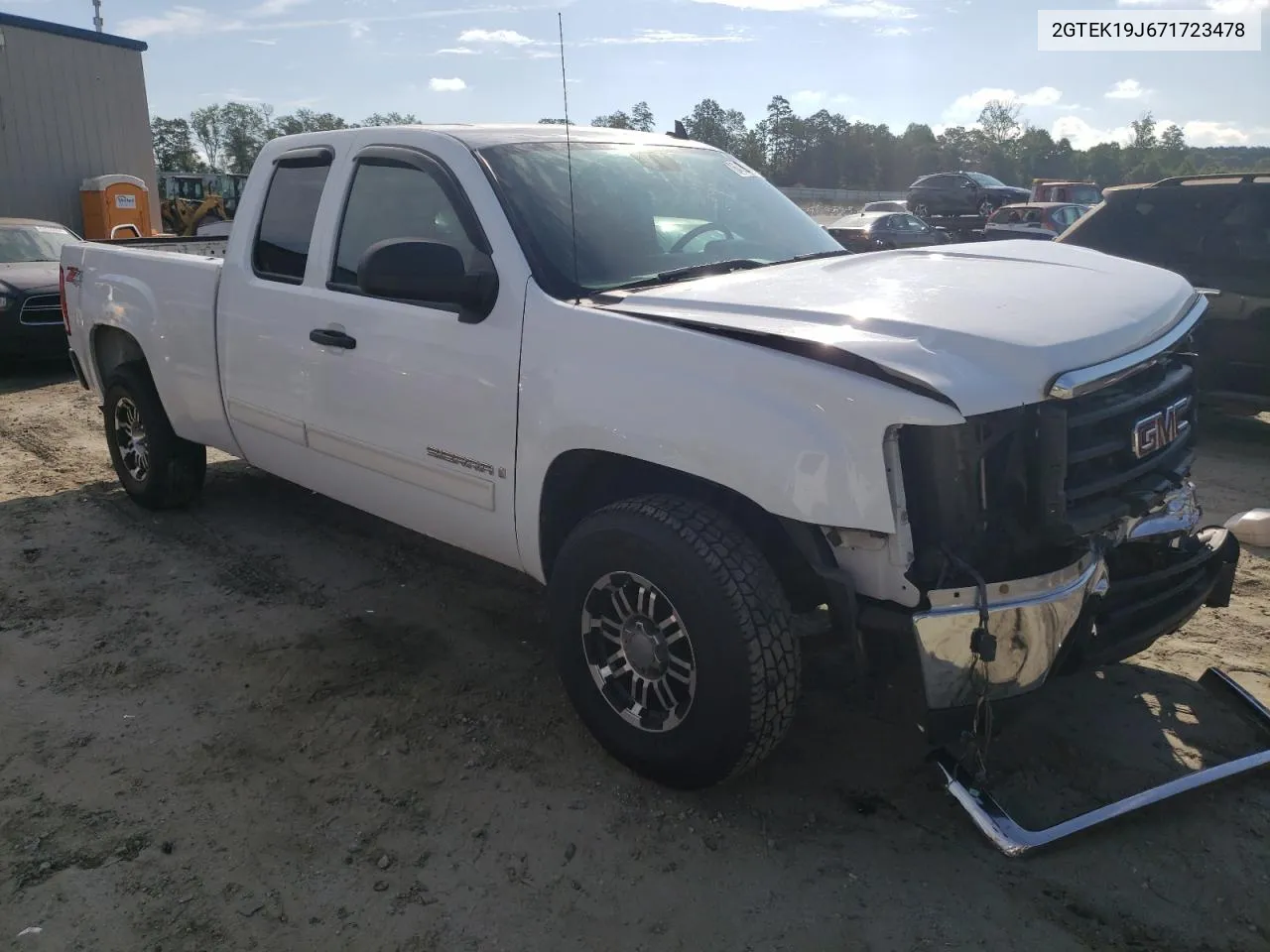 2007 GMC New Sierra K1500 VIN: 2GTEK19J671723478 Lot: 64381104