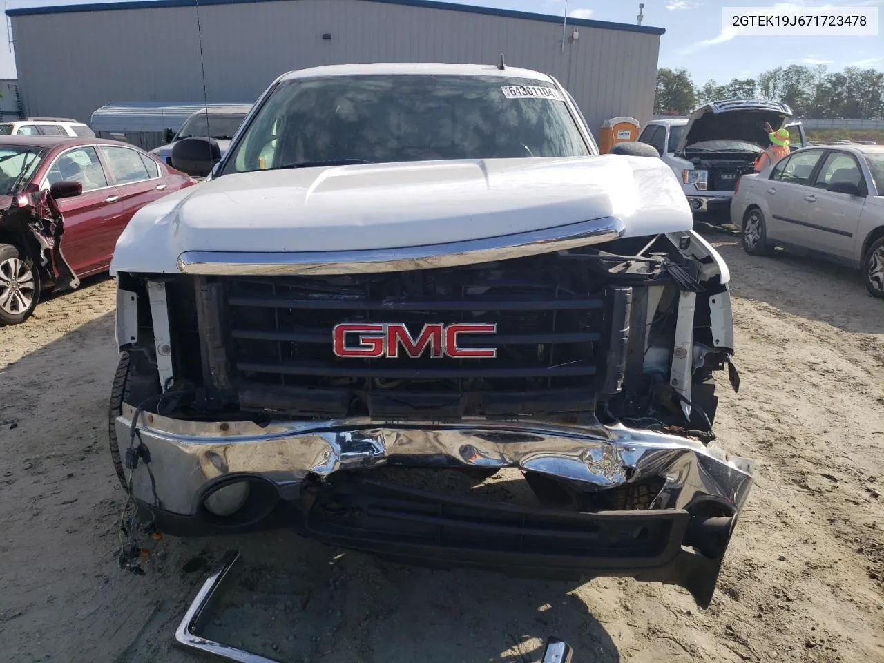 2007 GMC New Sierra K1500 VIN: 2GTEK19J671723478 Lot: 64381104